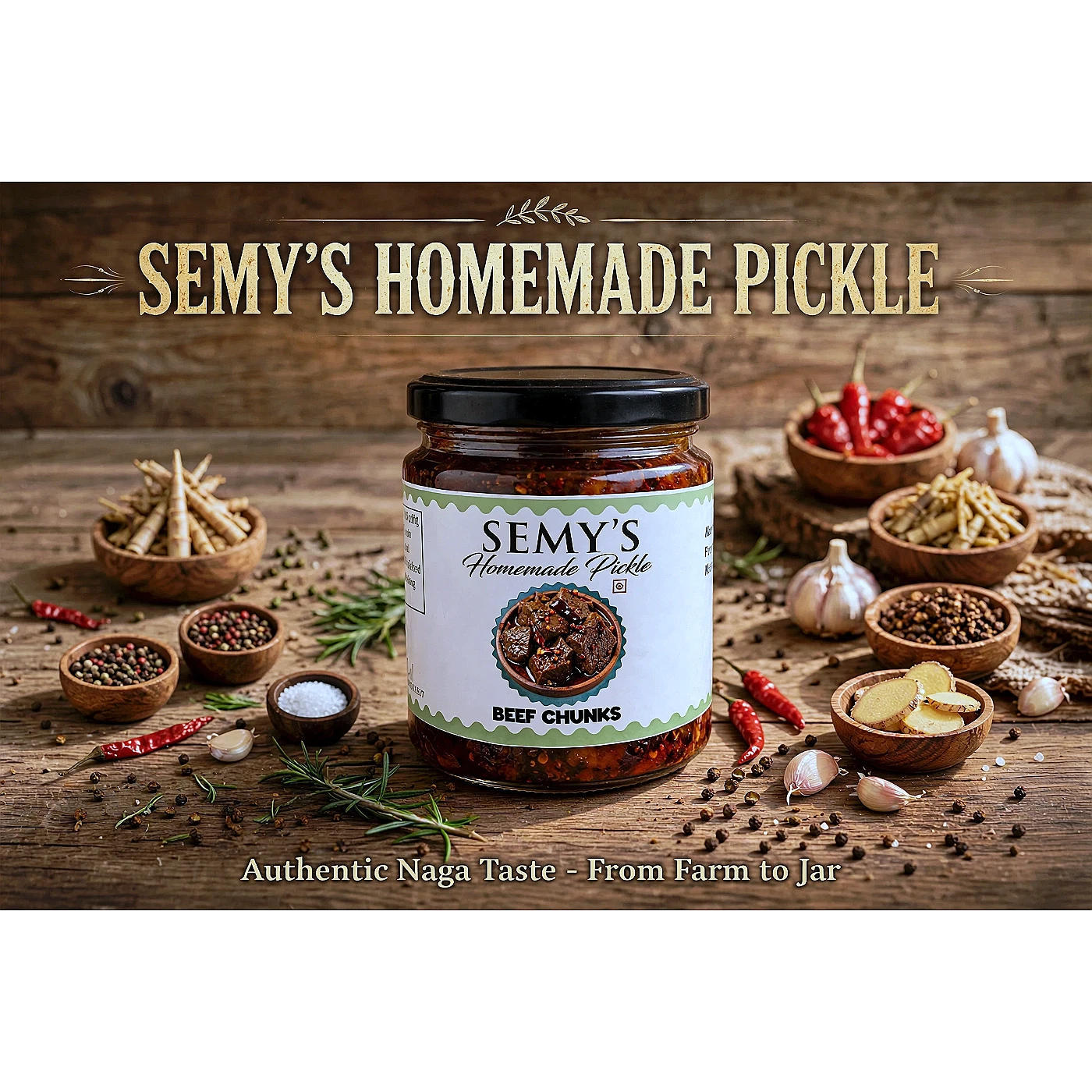 Semy's Homemade Beef Pickle — from Nagaland, North East India