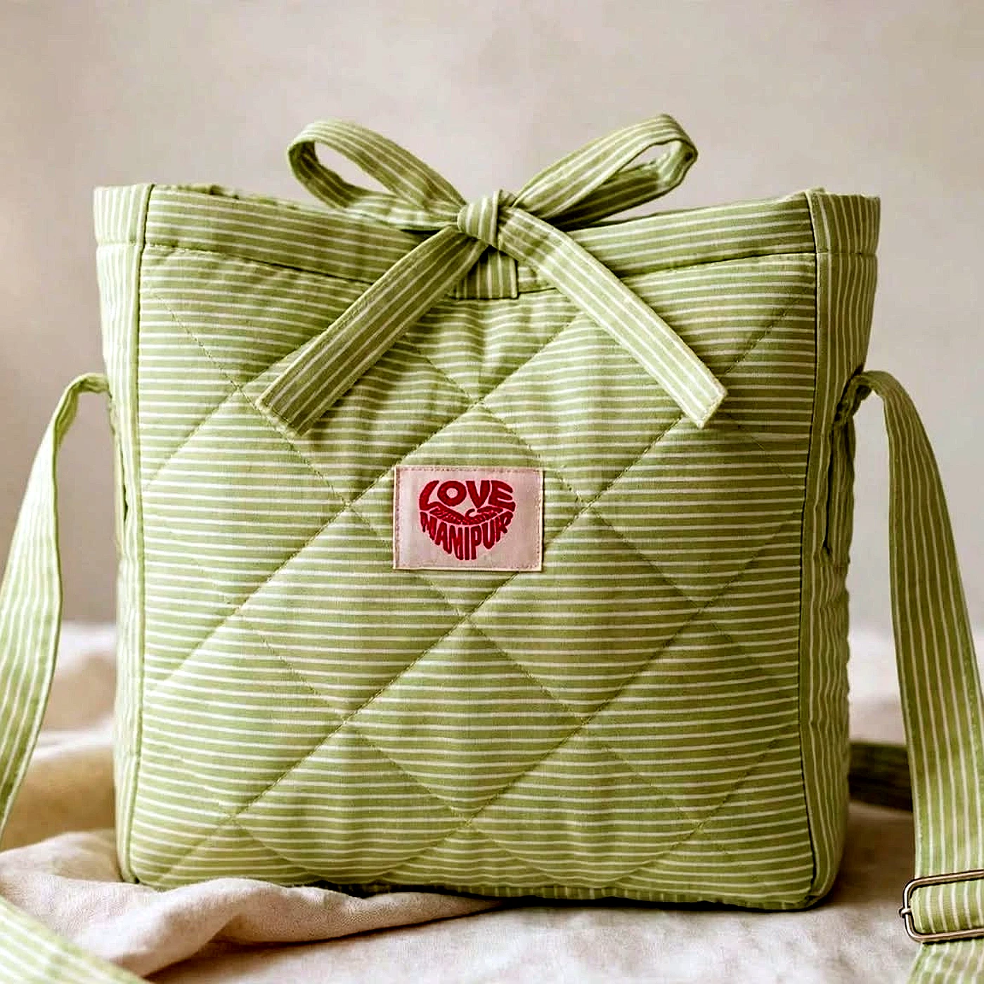 Green Sling Bag — from Manipur, North East India