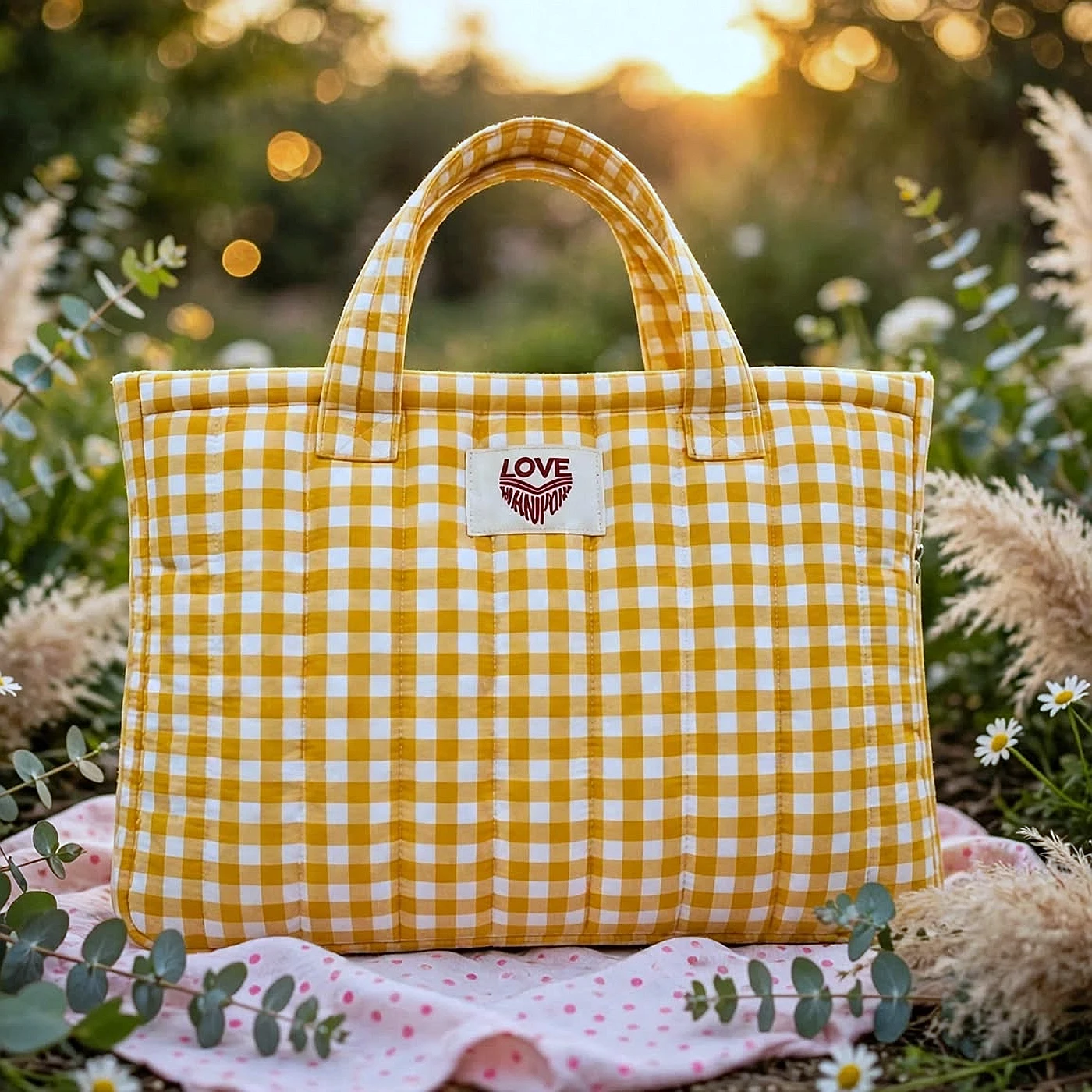 Yellow Laptop Bag — from Manipur, North East India