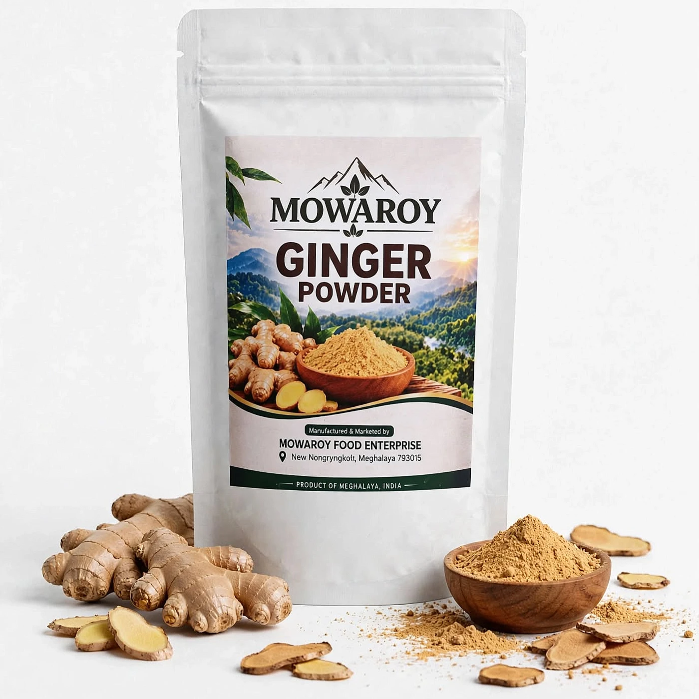 Mowaroy Organic Ginger Powder 50gm — from Meghalaya, North East India