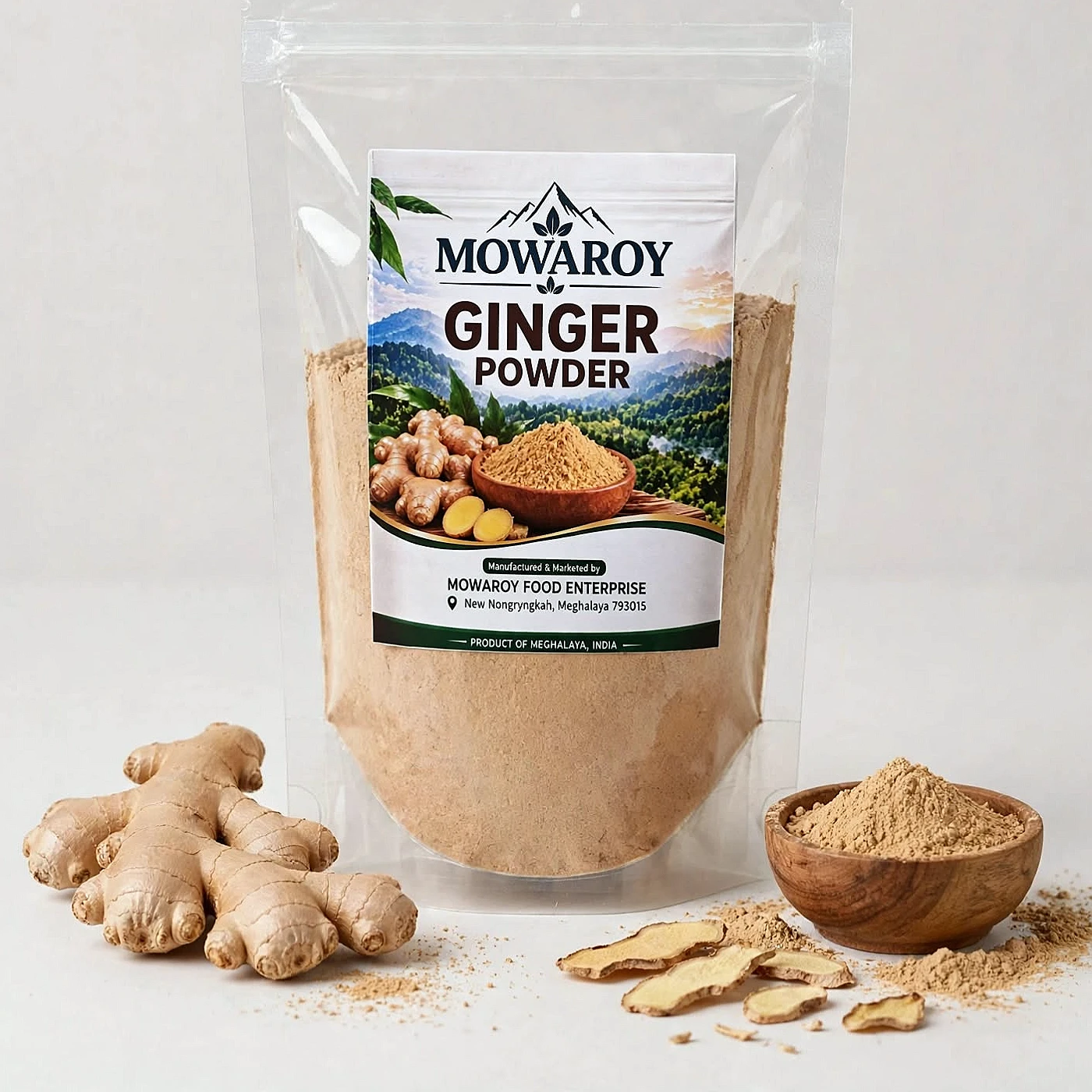 Mowaroy Organic Ginger Powder 100gm — from Meghalaya, North East India