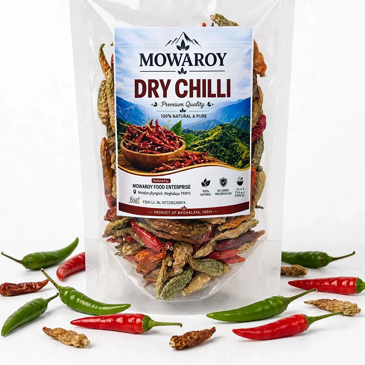 Mowaroy Organic Local Dry chilli — from Meghalaya, North East India