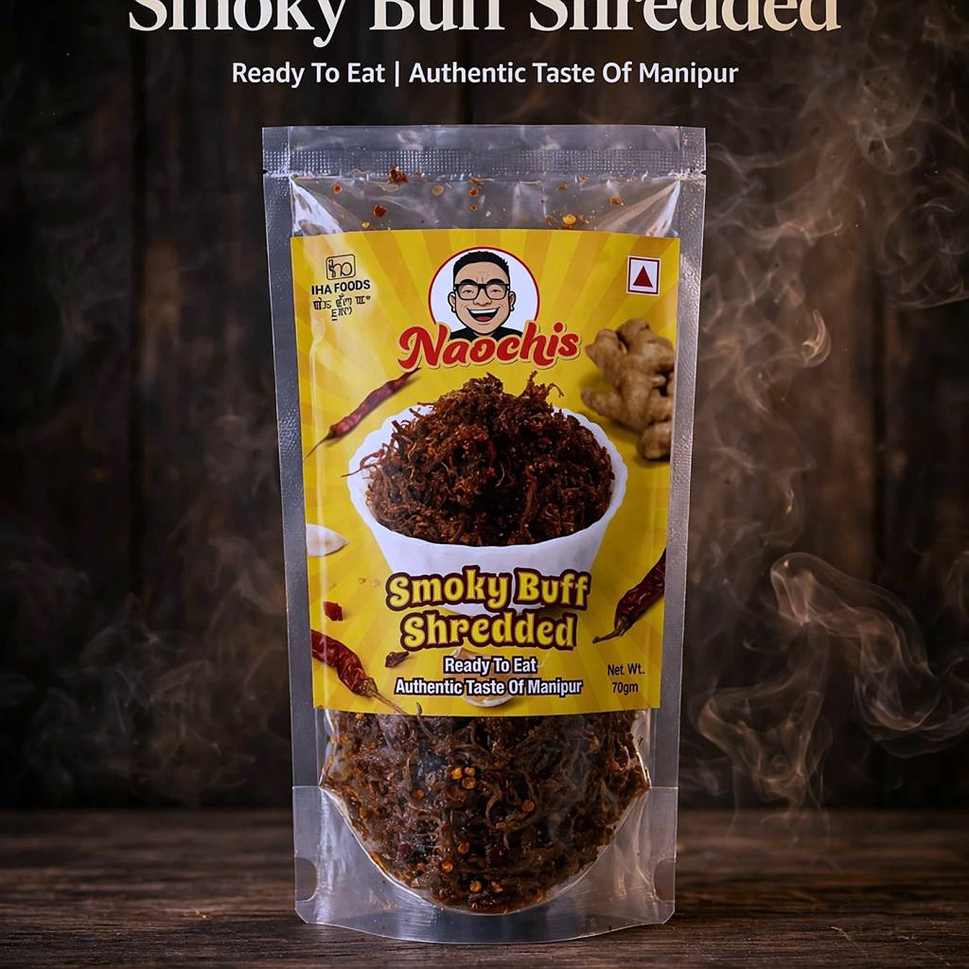 Naochis Smoky Buff Shredded — from Manipur, North East India