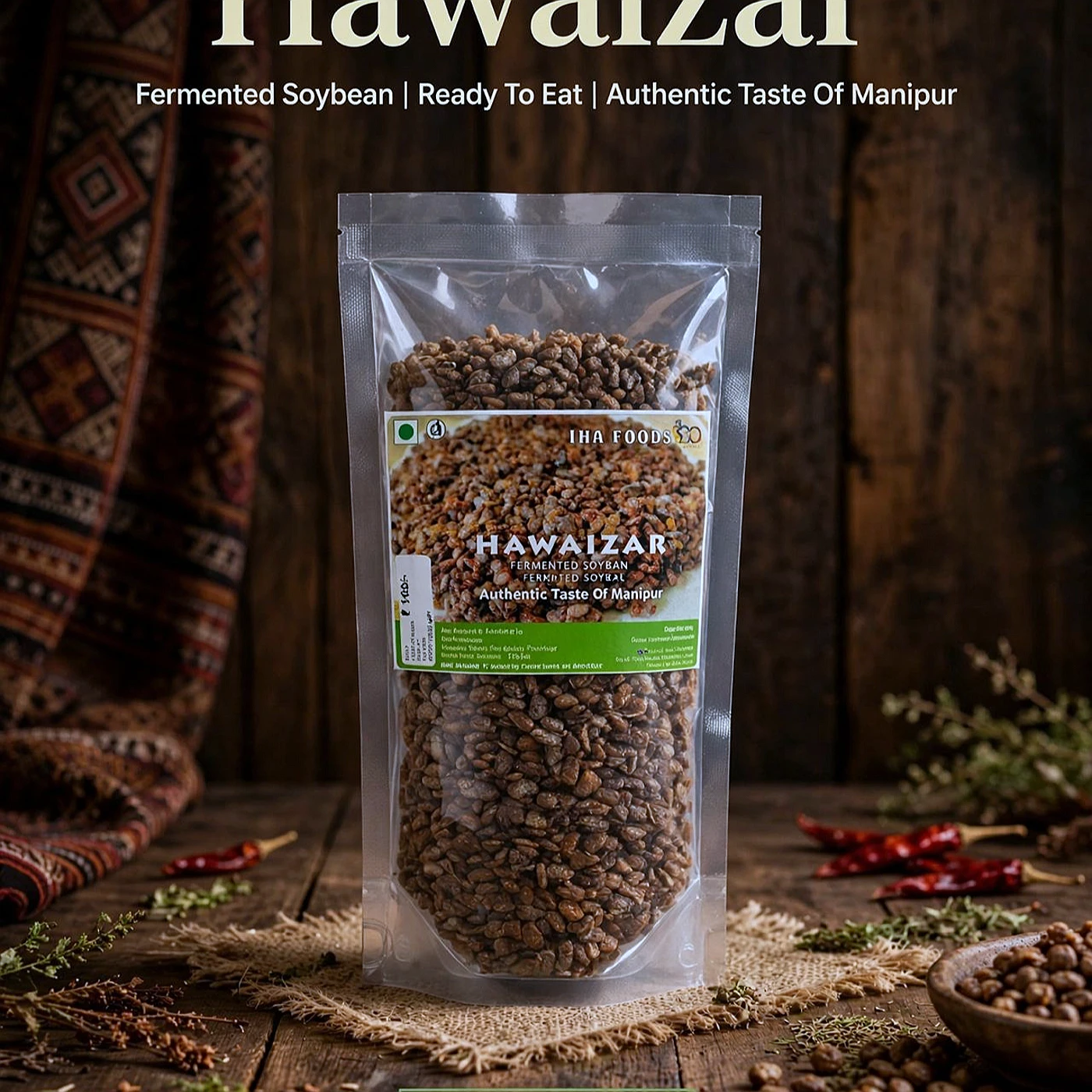 Naochis Dried Fermented Soyabean — from Manipur, North East India
