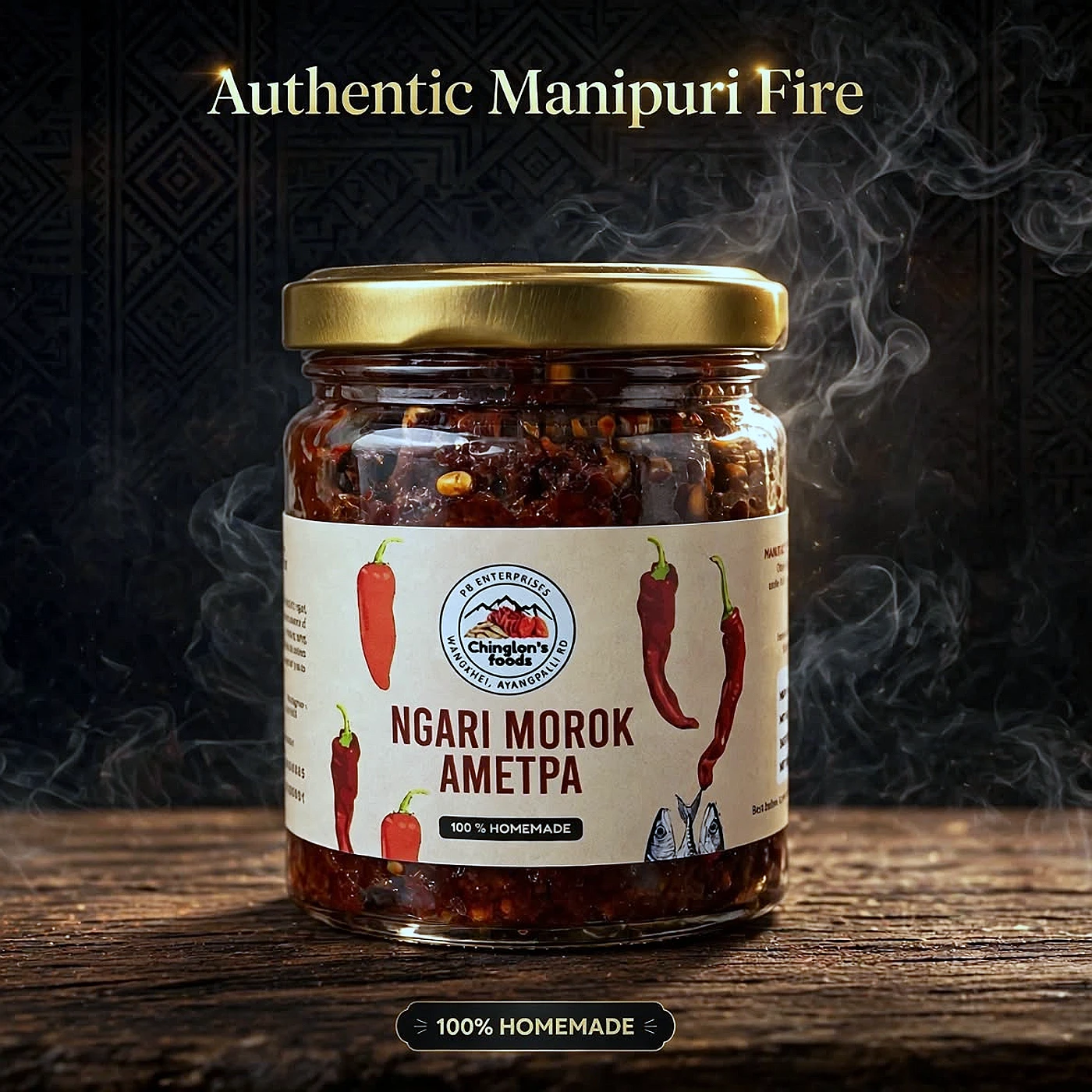 Ngari Morok Ametpa Big Size (Fermented Fish & Chilli Pickle) — from Manipur, North East India