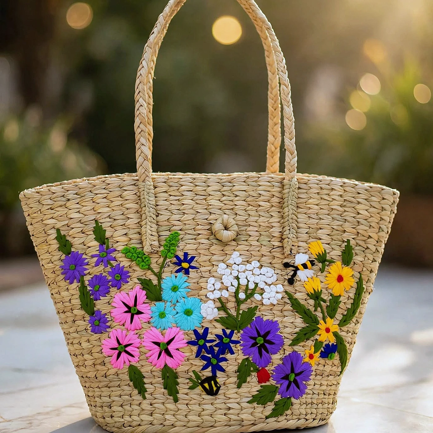 Kouna Floral Tote — from Manipur, North East India