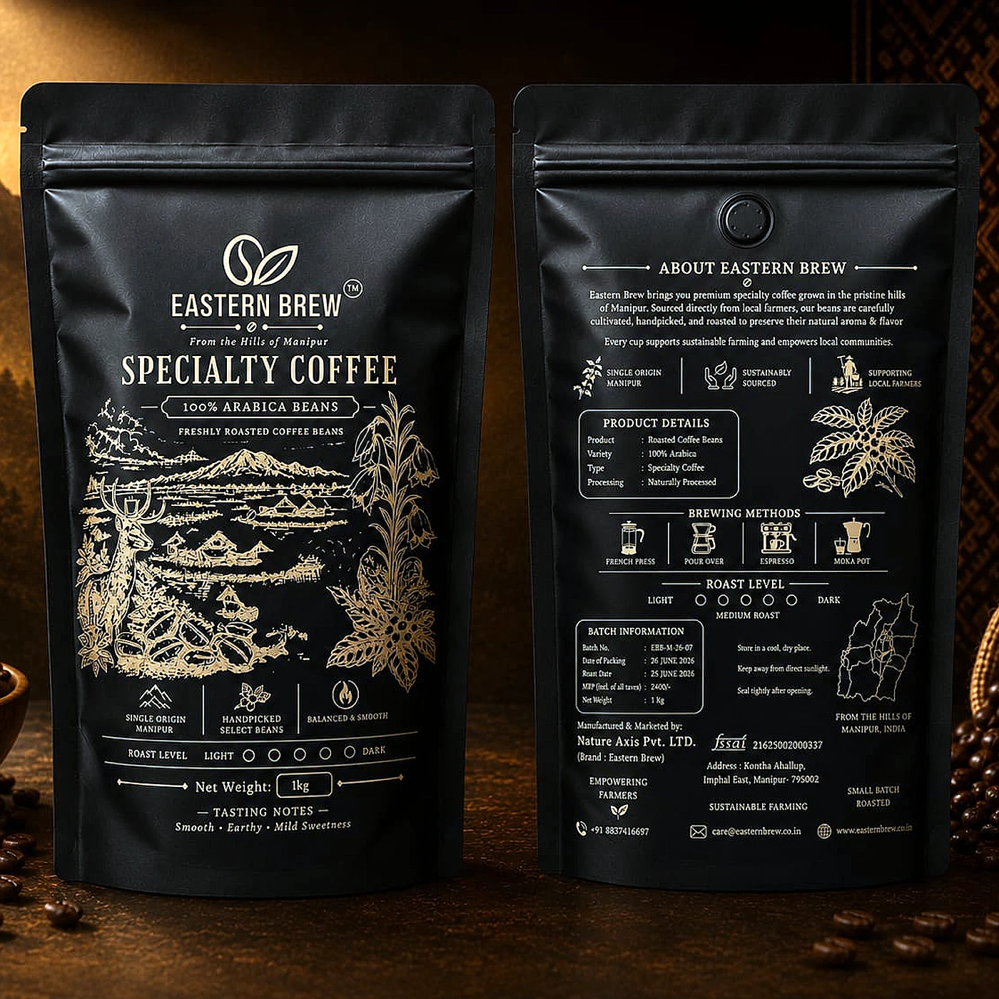 Manipur Speciality Arabica Coffee Bean — handmade in North East India